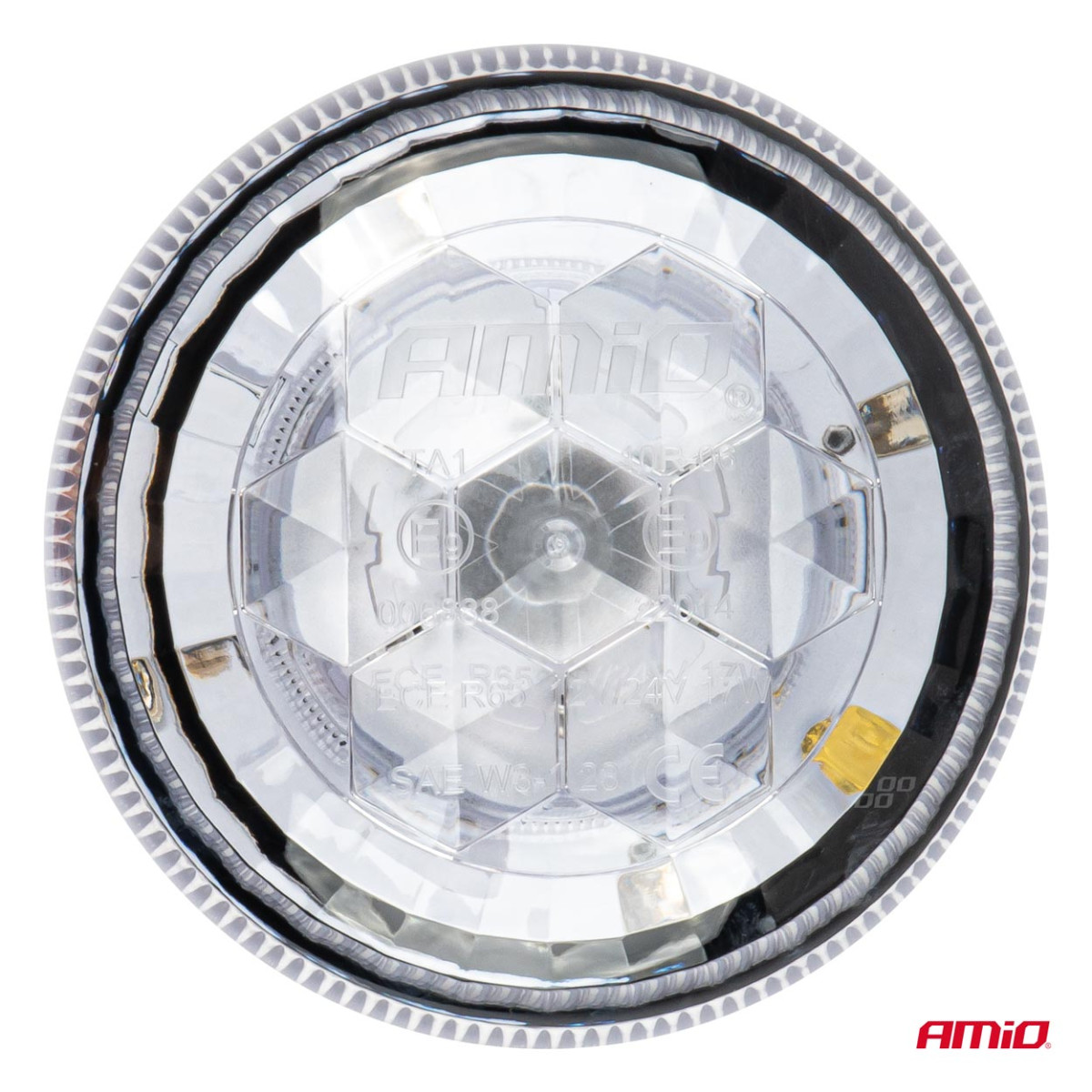LED-Warnleuchte W25p 24LED 12/24V IP66 AMIO-03338