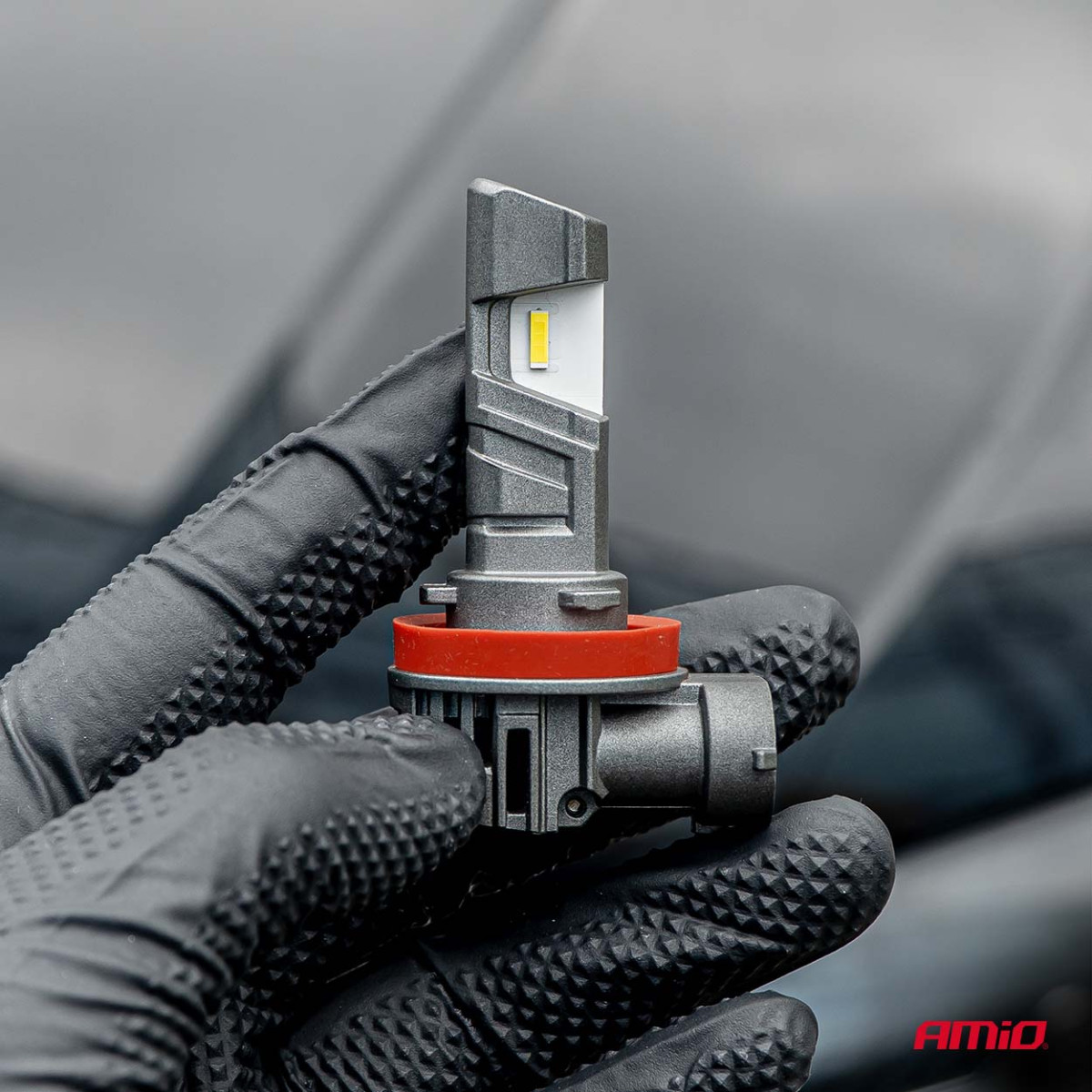 LEDr-Lampen H11 mit R37 E-MARK-Homologation, PnP, FAN, 18 W, AMIO-05120