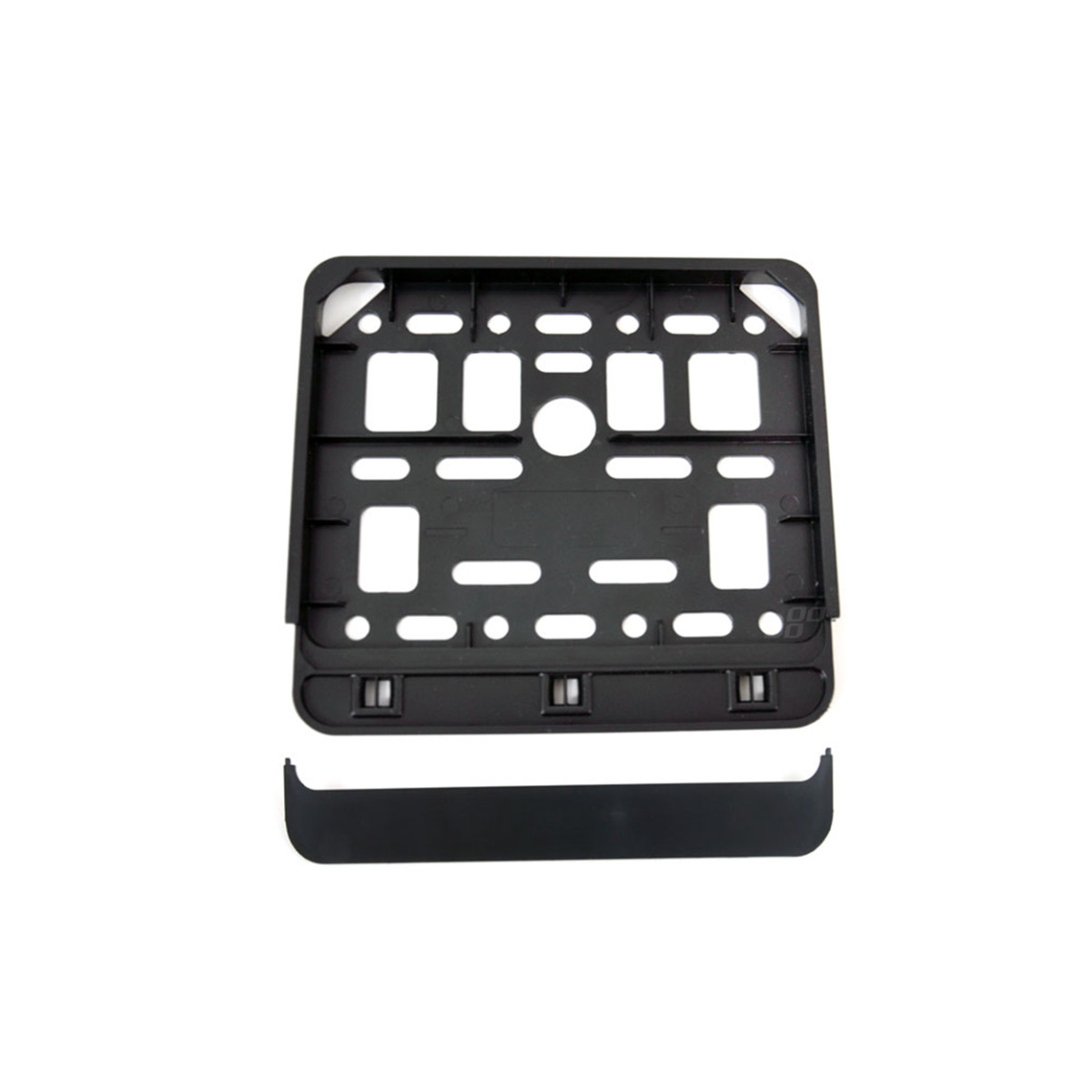 Roller-Kennzeichenhalter – schwarz, AMIO-01169