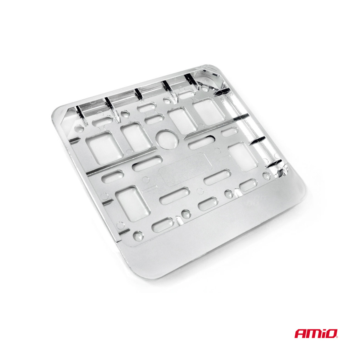 Roller-Kennzeichenhalter – Chrom, AMIO-01168