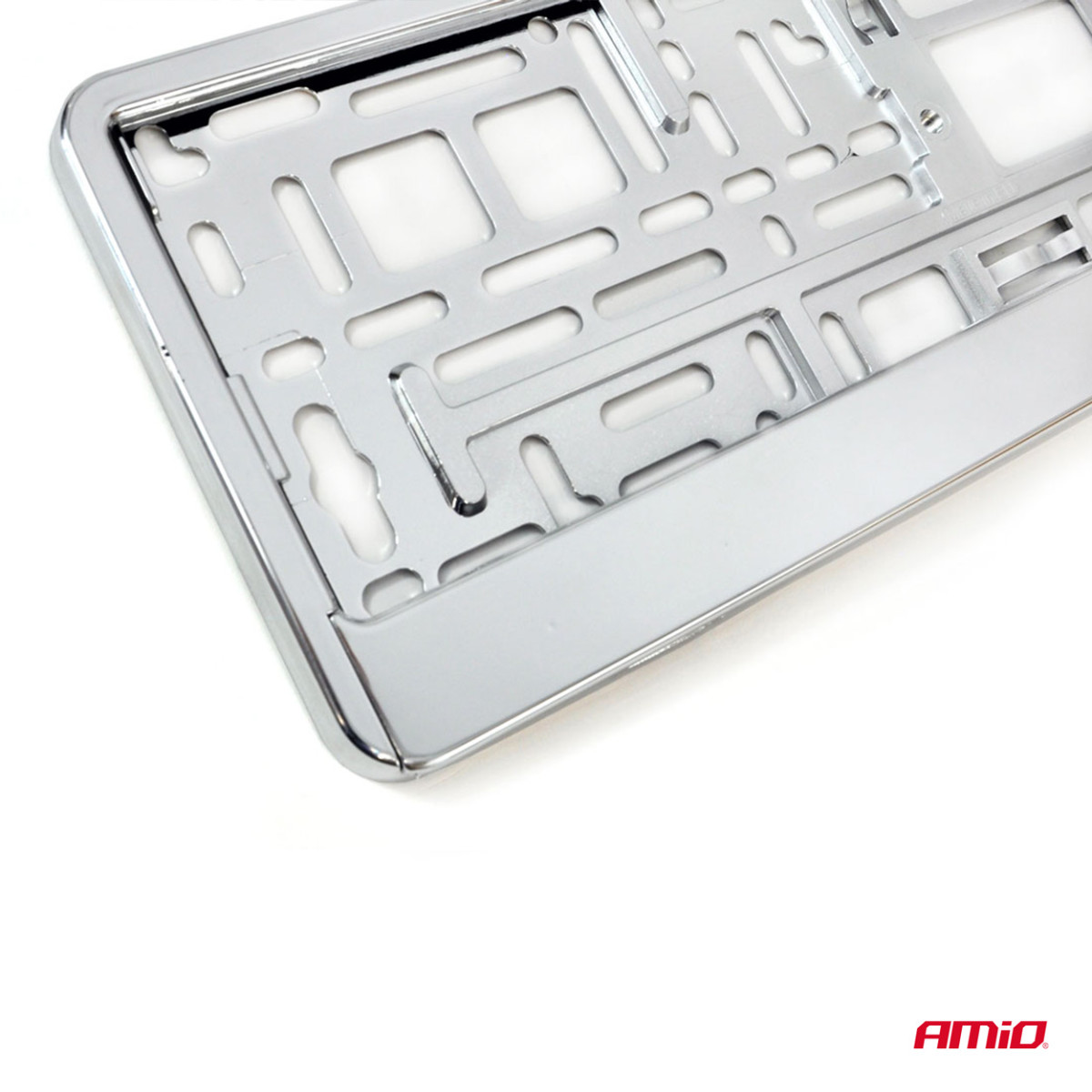 Kennzeichenhalter – silbermetallic, AMIO-01170