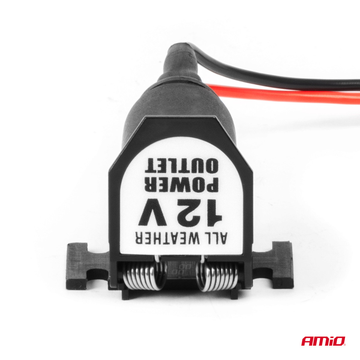 Kfz-Steckdose mit Abdeckung 12/24V AMIO-04128