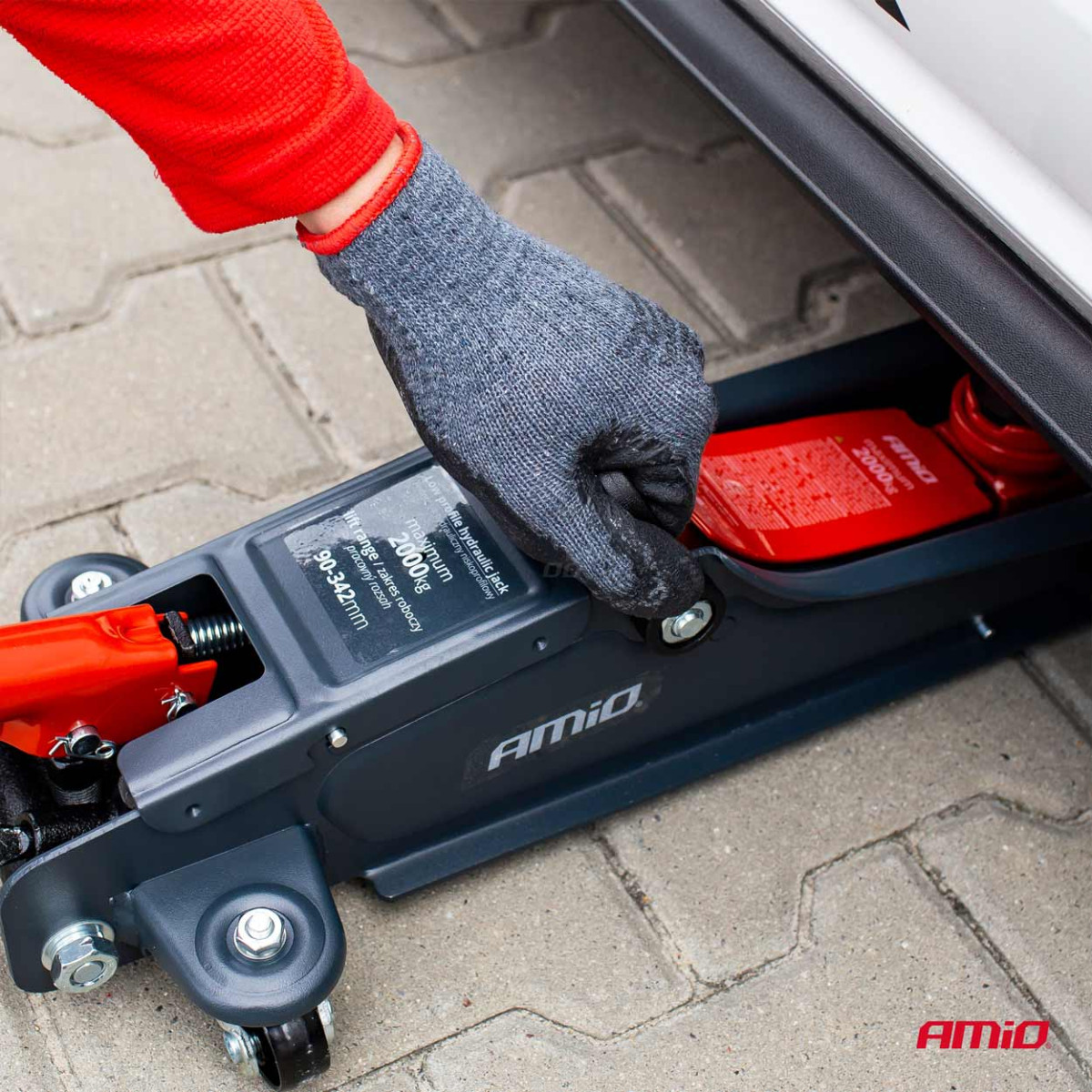 Flache hydraulische Hebebühne 2000 kg CE AMIO-02500