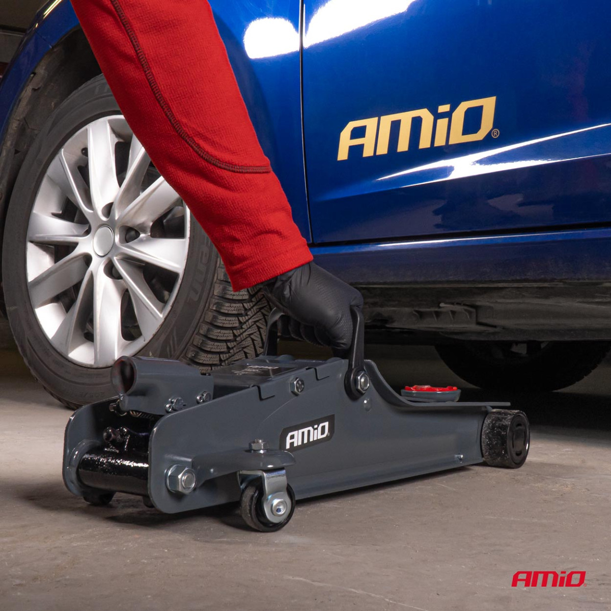 Flache hydraulische Hebebühne 2500 kg CE AMIO-02501