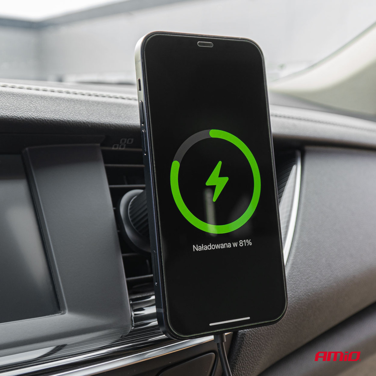 Magnetische Handyhalterung mit kabellosem 15W-Ladegerät My Mag AMIO-03773