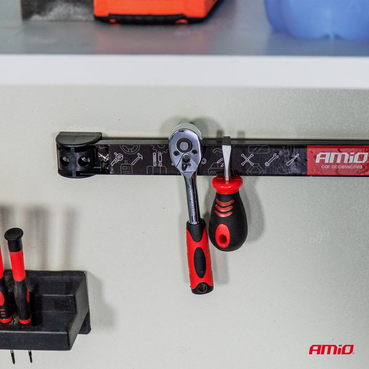 Magnetische Werkzeugleisten, 3er-Set (20 cm, 30,5 cm, 46 cm) AMIO-04263