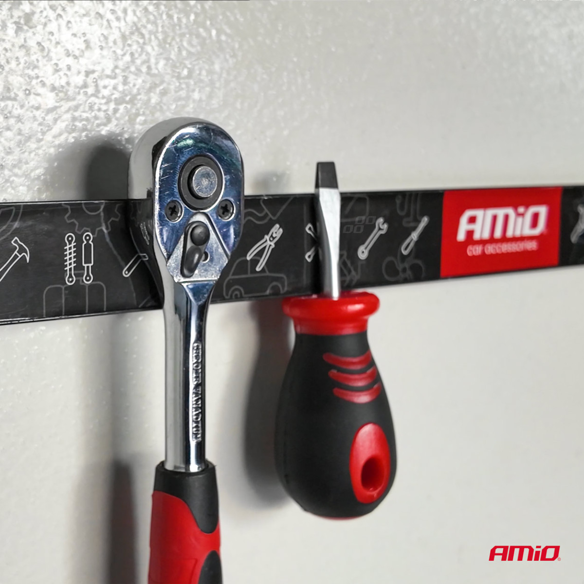 Magnetische Werkzeugleisten, 3er-Set (20 cm, 30,5 cm, 46 cm) AMIO-04263