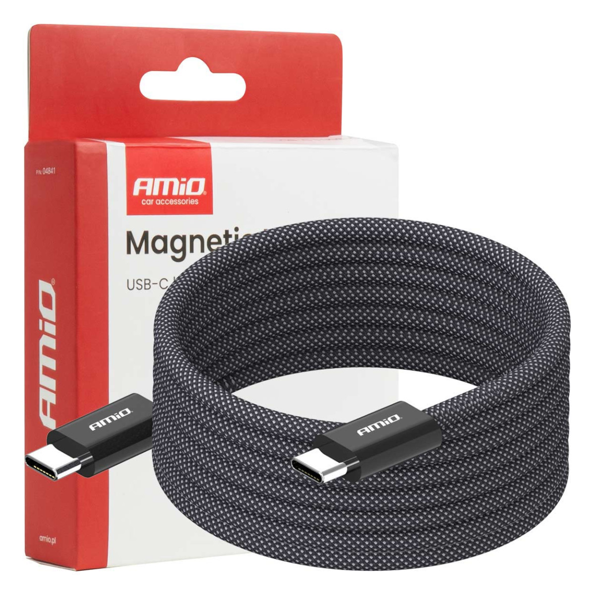 Magnetisches USB-C – USB-C-Kabel 60 W 200 cm AMIO-04841