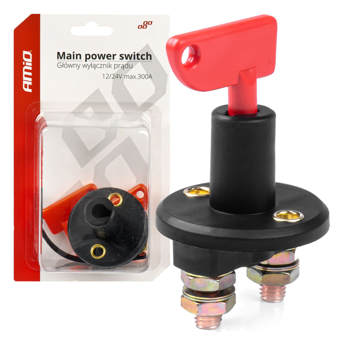 Hauptbatterieschalter 12/24 V max. 150 A, 300 A, AMIO-03023