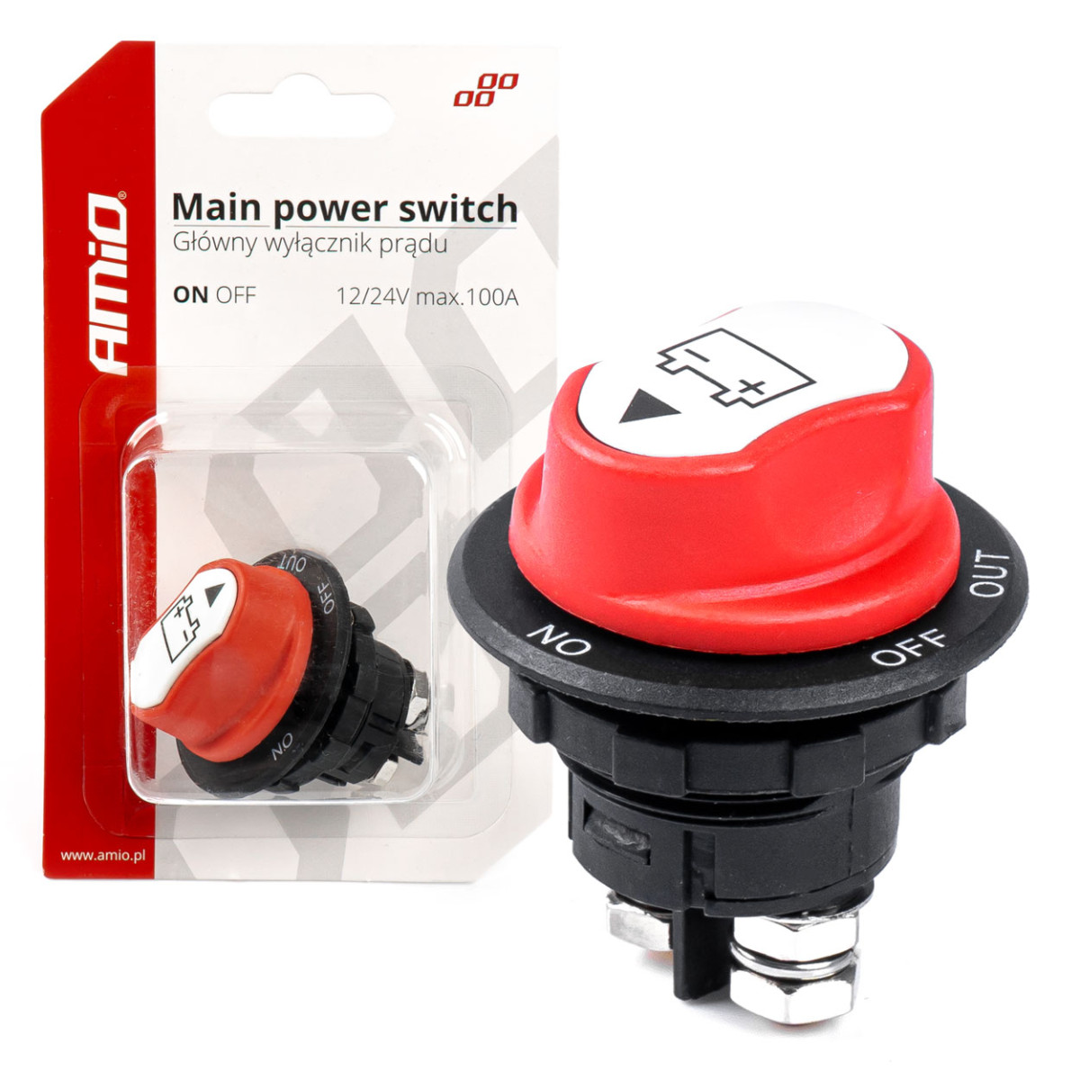 Hauptbatterie-Leistungsschalter 12/32 V 100 A / 500 A AMIO-03026