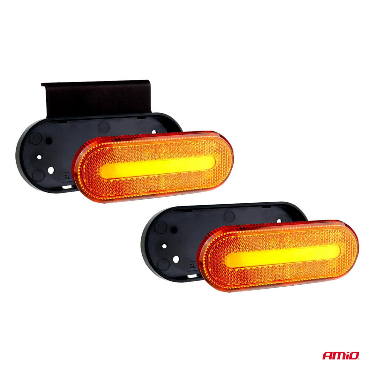 LED-Markierungsleuchte AMiO OM-01-O oval, orange