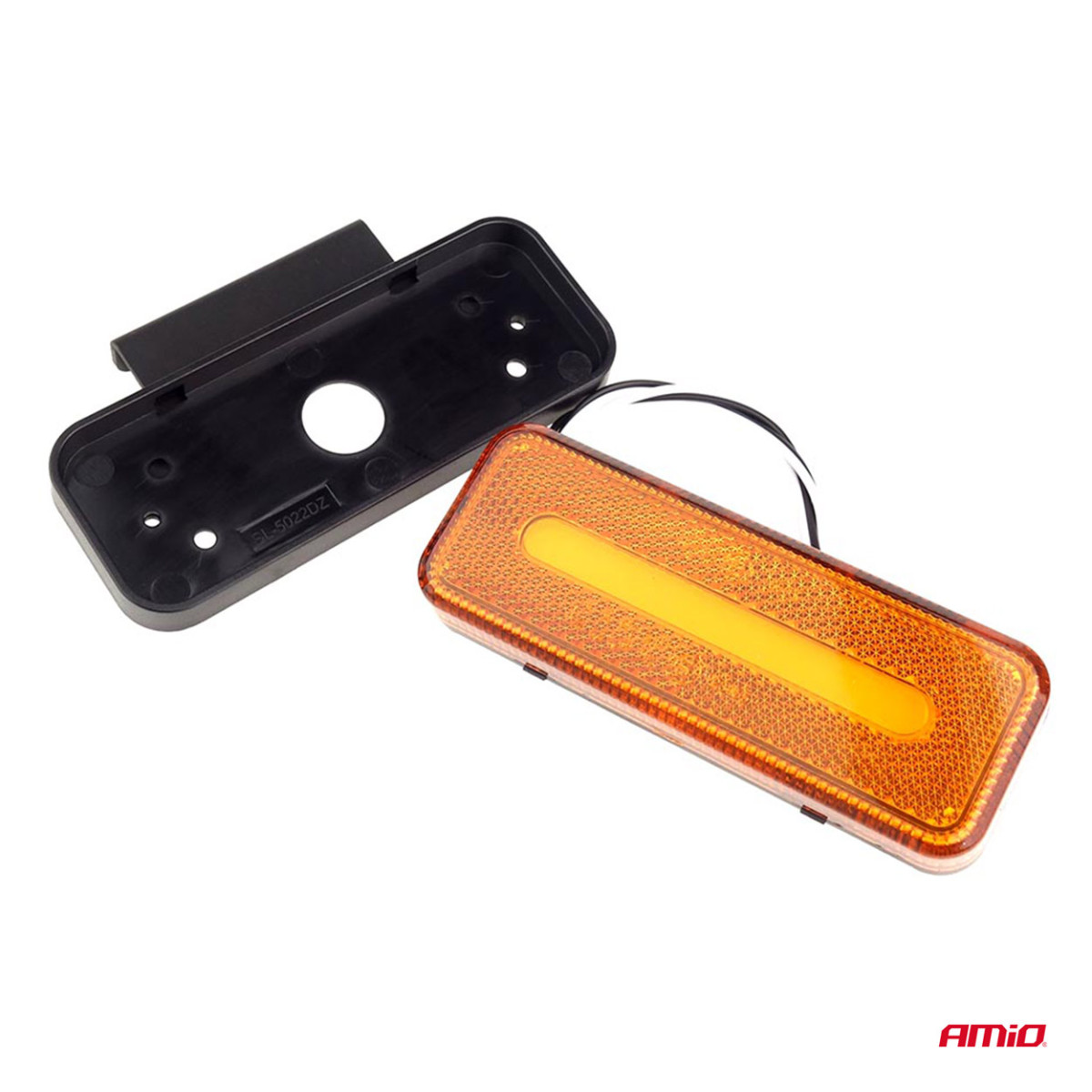LED-Positionsleuchte AMiO OM-02-O, rechteckig, orange