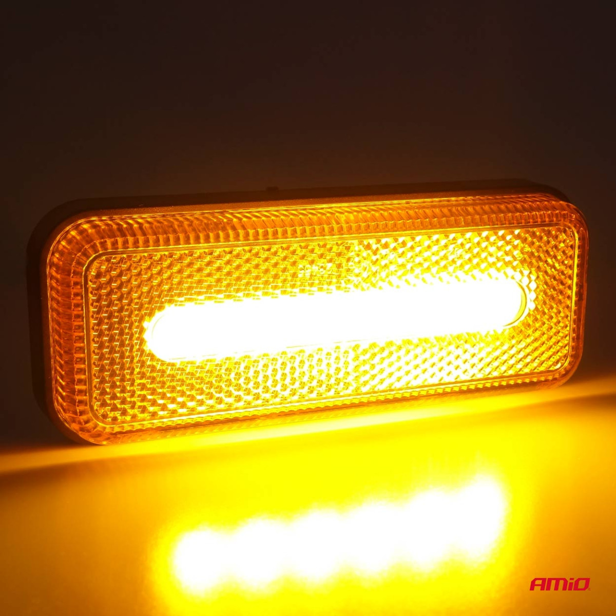 LED-Positionsleuchte AMiO OM-02-O, rechteckig, orange