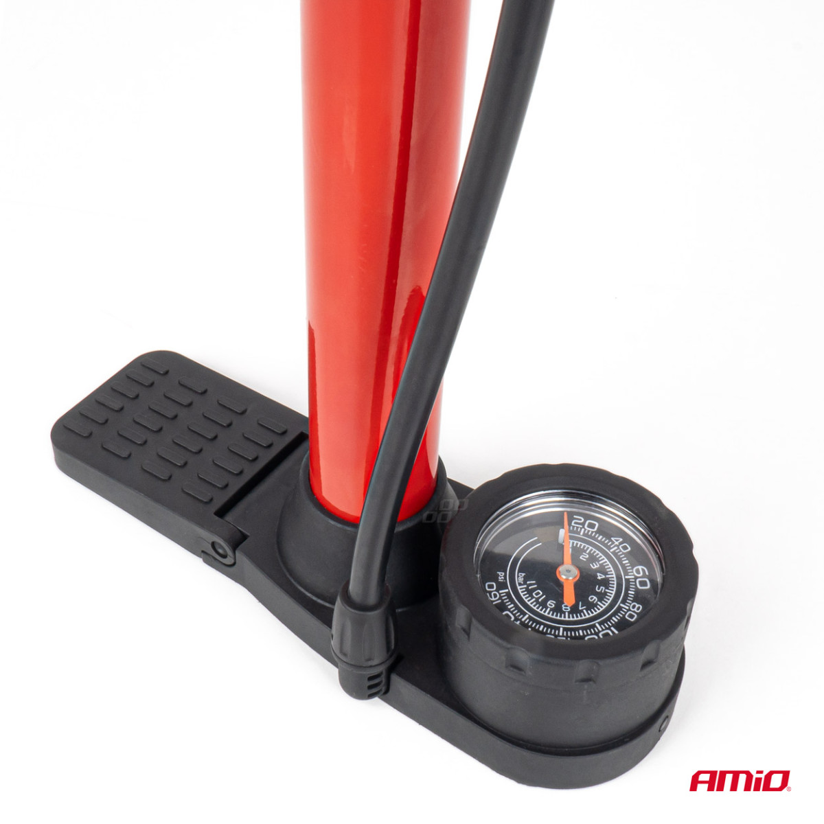 Metall-Handpumpe mit Manometer MINI PU08 AMIO-04343