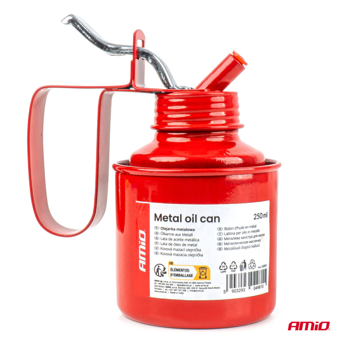 Fettpresse aus Metall, 250 ml, AMIO-04981