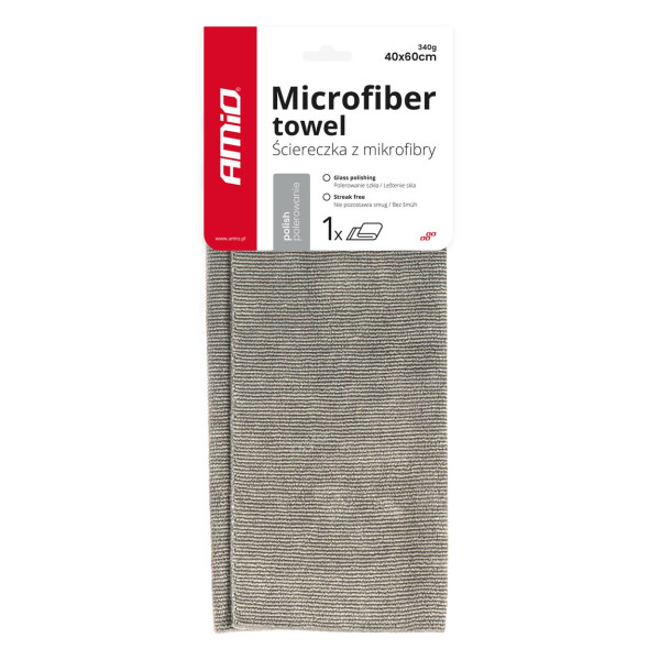 Mikrofaser-Poliertuch 40×60 cm, 340 g/m² AMIO-03743