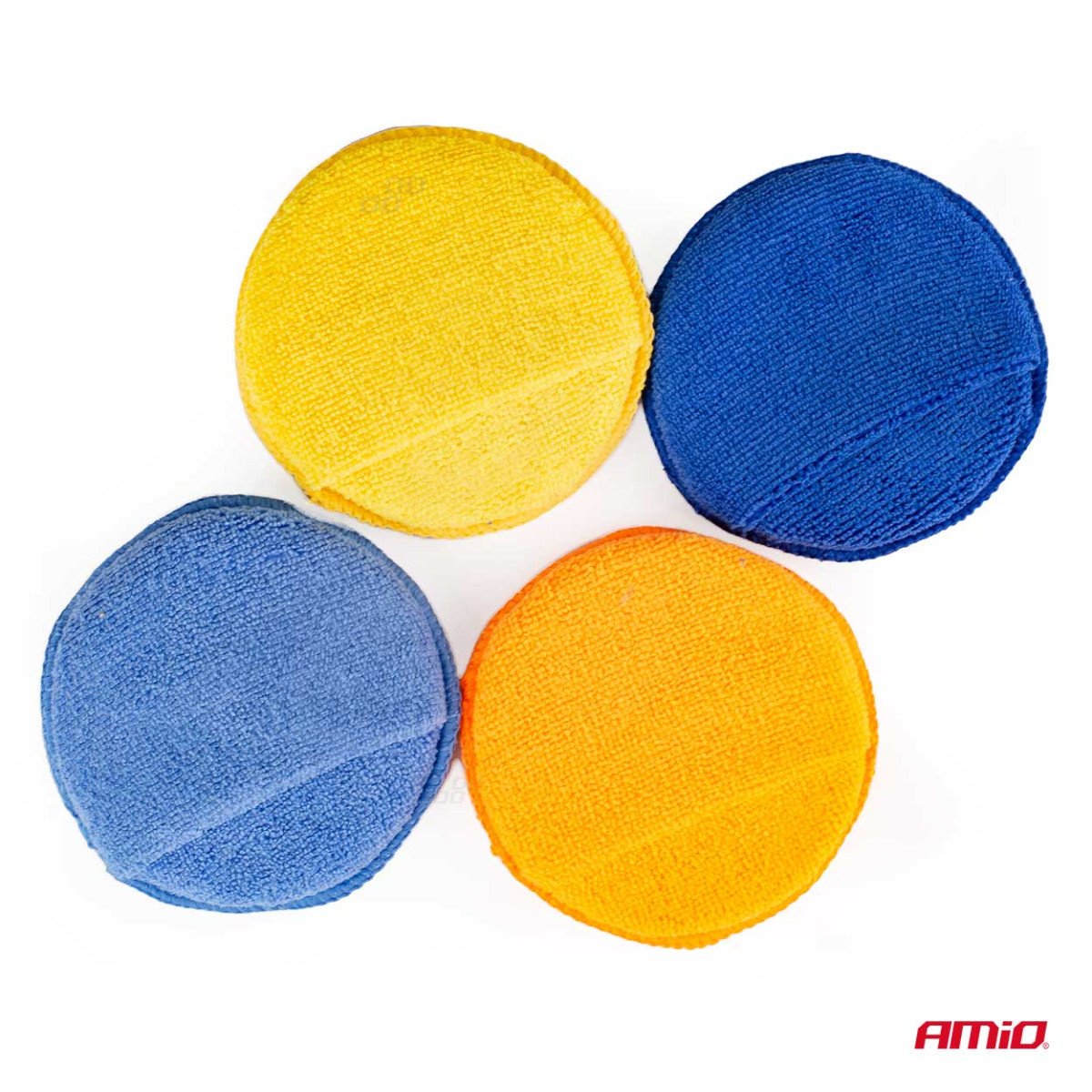 Mikrofaser-Polierschwämme, 125 mm, 4 Stück.
