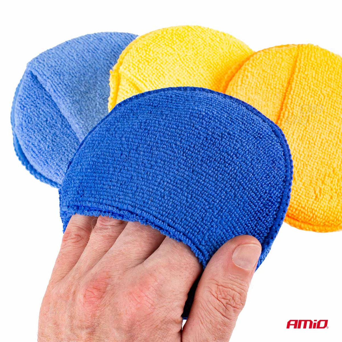 Mikrofaser-Polierschwämme, 125 mm, 4 Stück.