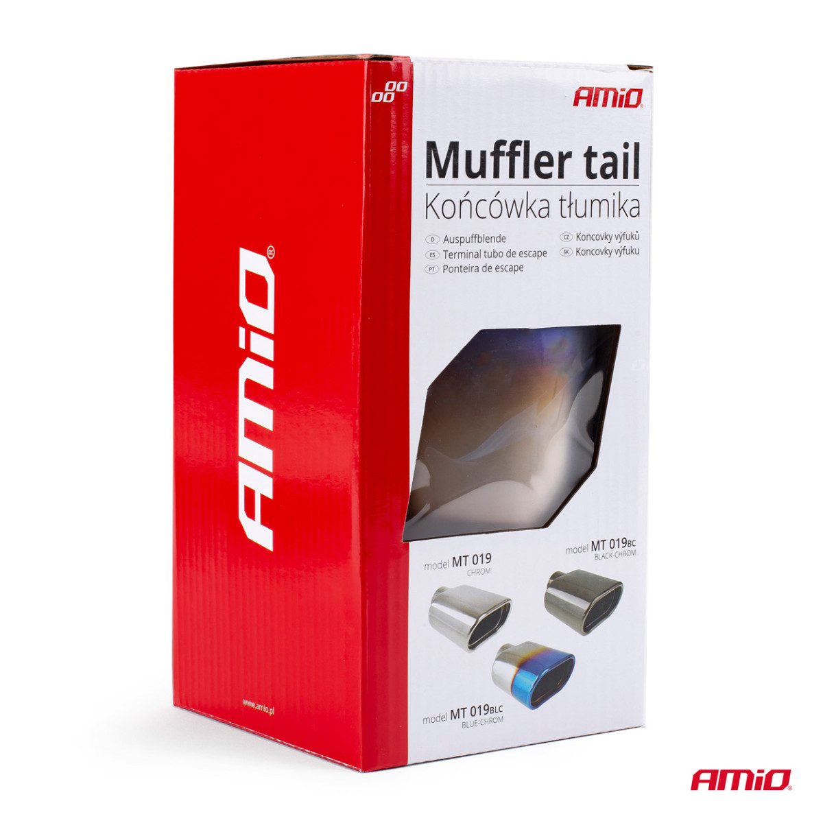 Auspuffendrohr 30-50 mm, Edelstahl, brünierte Metalloptik, AMIO-02356