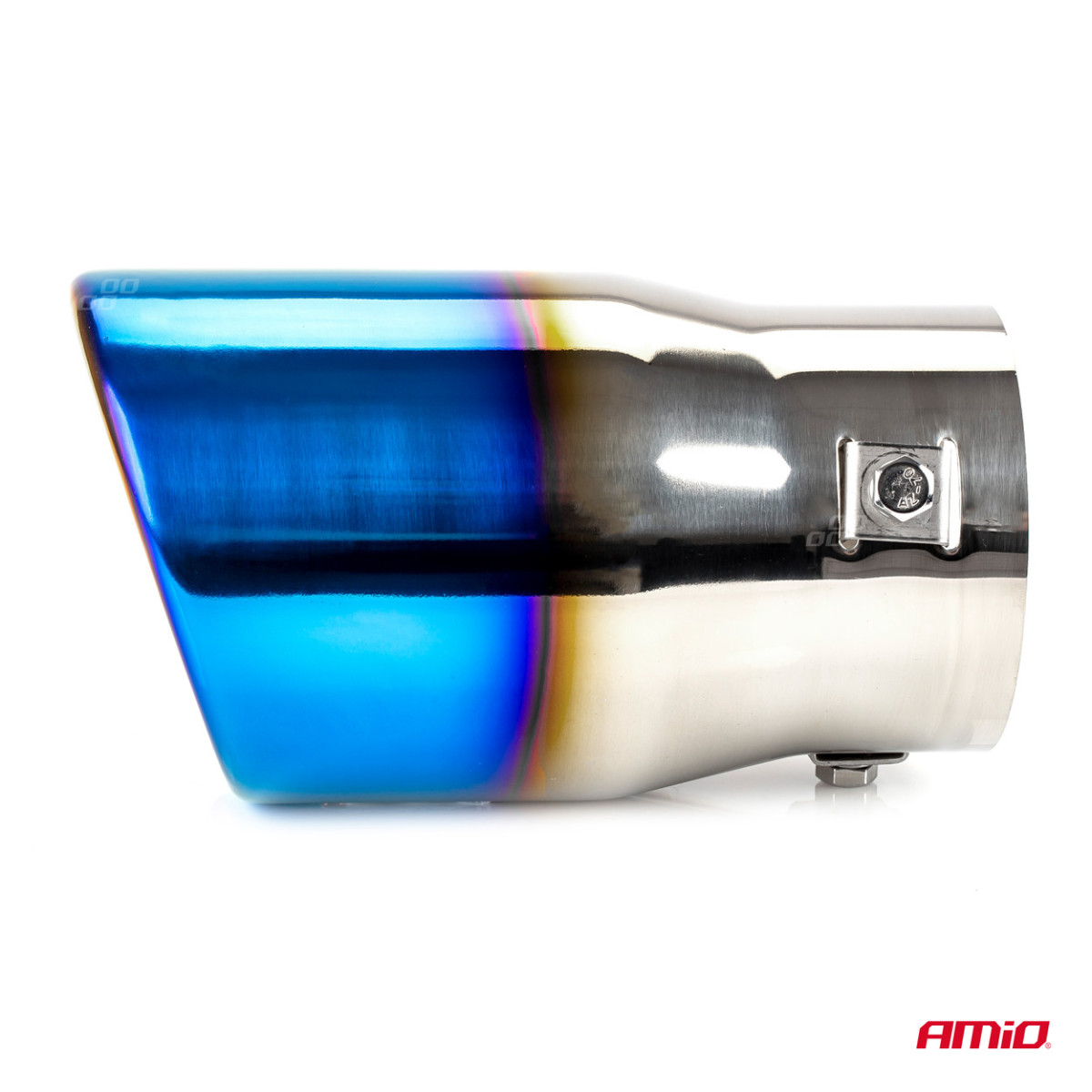 Auspuffendrohr 48-65 mm, Edelstahl, brünierte Metalloptik, AMIO-02198