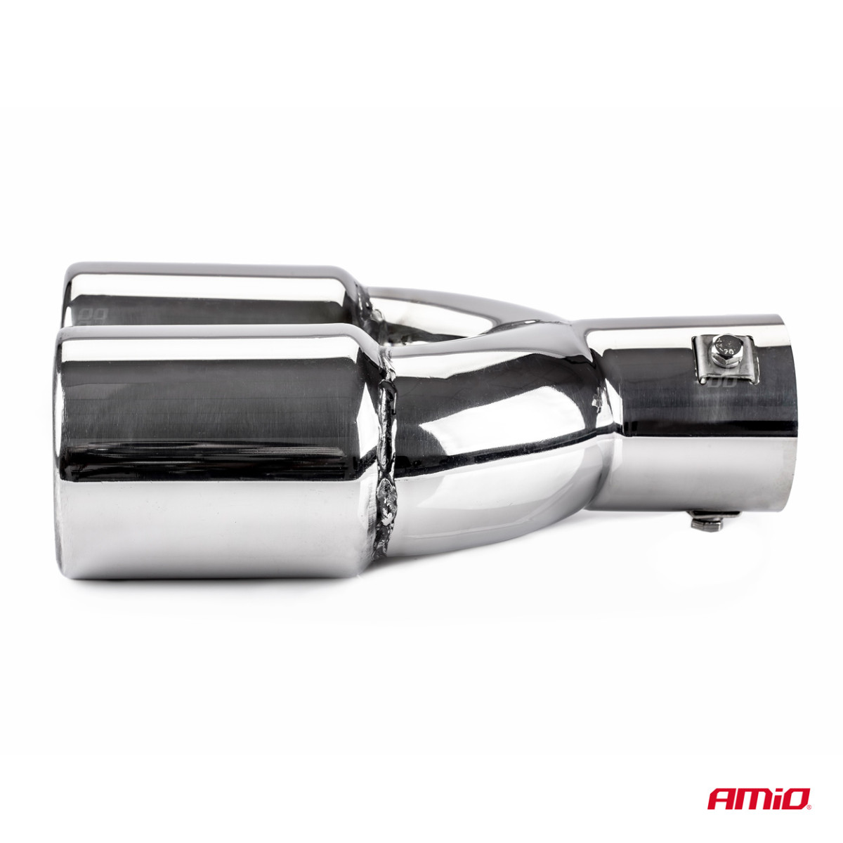 Auspuffendrohr 36-54 mm, Edelstahl, verchromt, AMIO-01308
