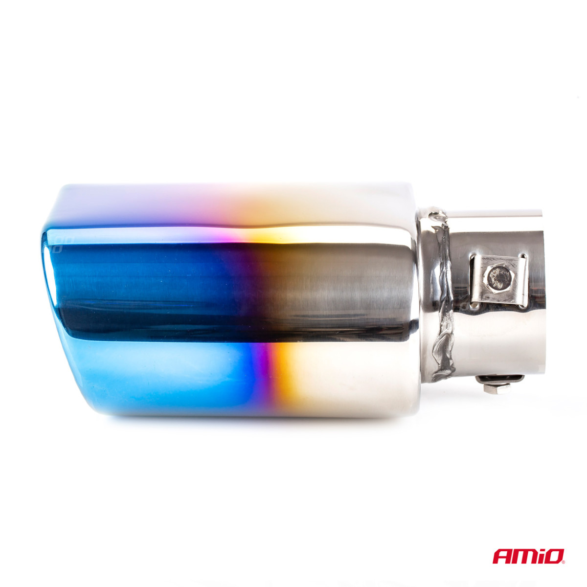 Auspuffendrohr 33-50 mm, Edelstahl, brünierte Metalloptik, AMIO-02191