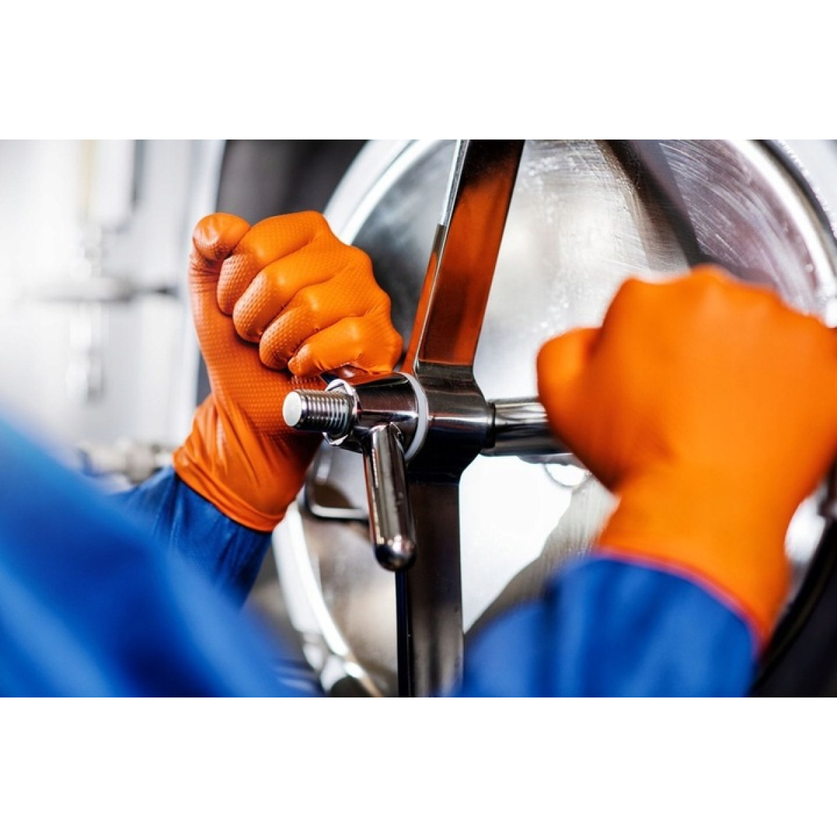 GoGrip Nitrilhandschuhe Orange, Größe XL, 50 Stück.