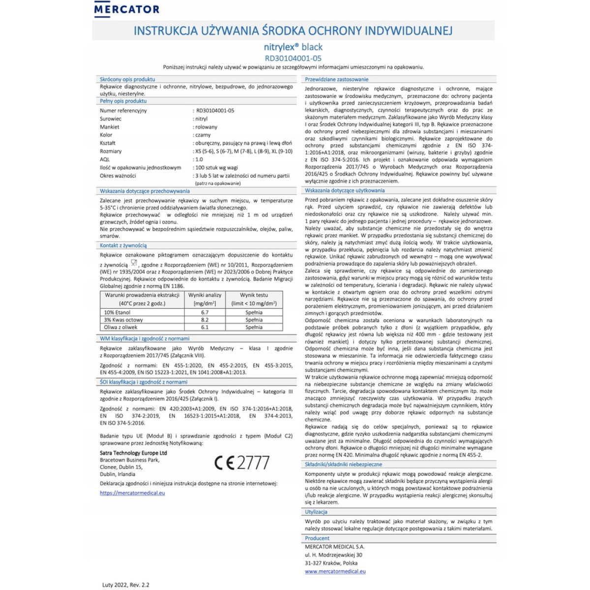 Schutzhandschuhe aus Nitrylex® Schwarz, Größe S, 100 Stück.
