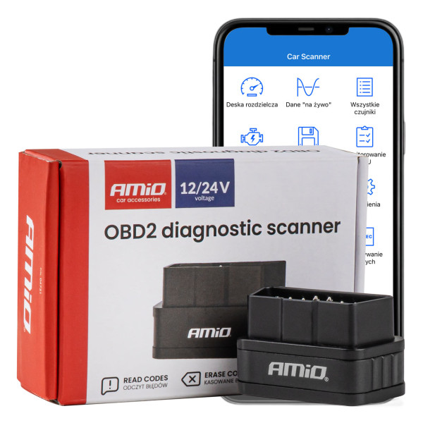 OBD2 BT PIC25K80 DC24K Diagnosescanner AMIO-04731