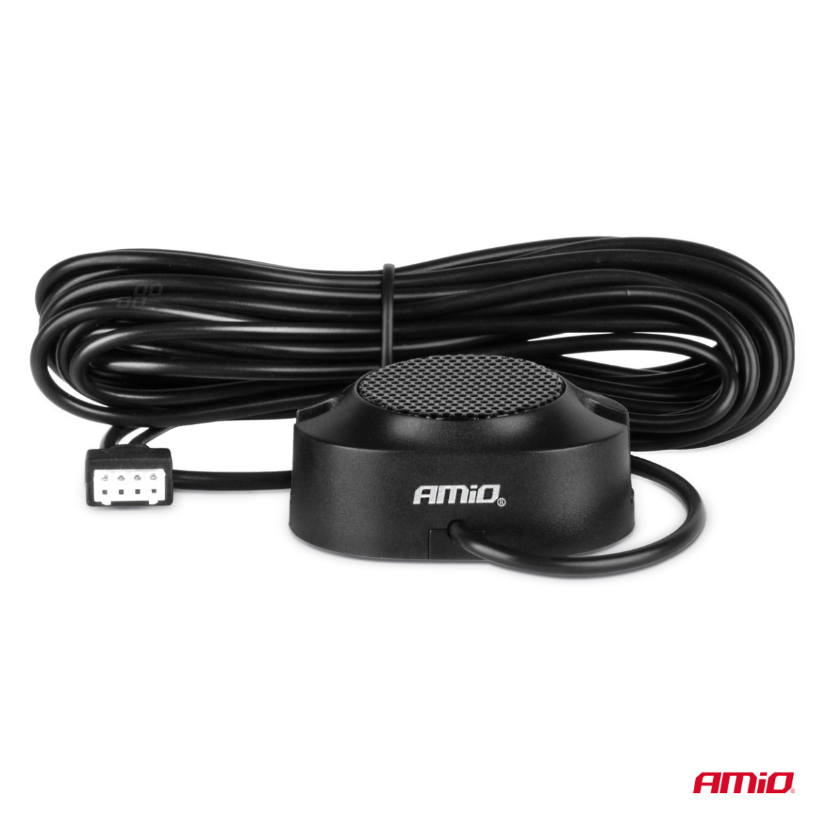 Einparkhilfe mit akustischem Signal, 4 schwarze Sensoren, Inneneinbau 16,5 mm AMIO-02253