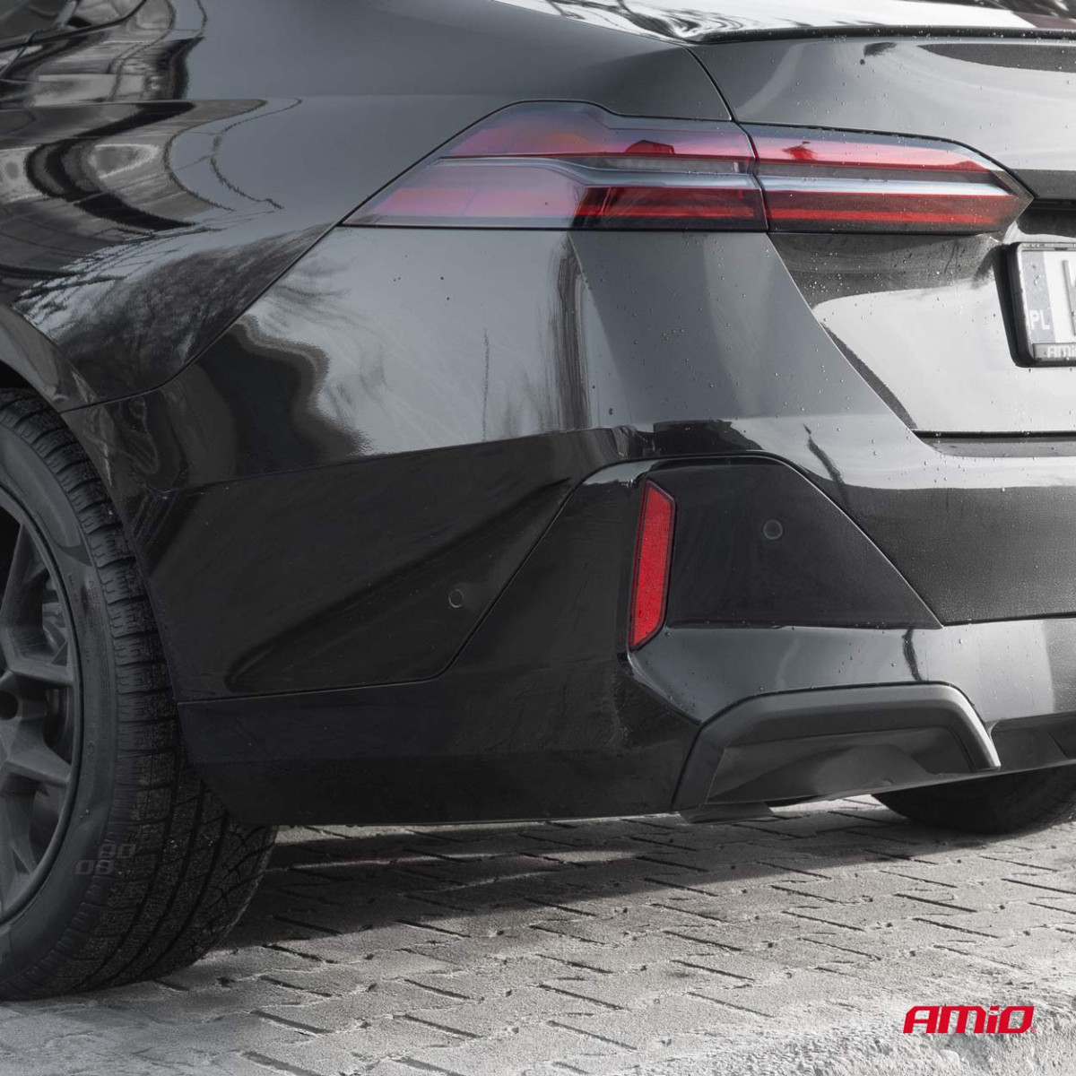 Einparkhilfe LED-GRAF 3D, 8 schwarze Sensoren, Innenmontage 16,5 mm AMIO-03196