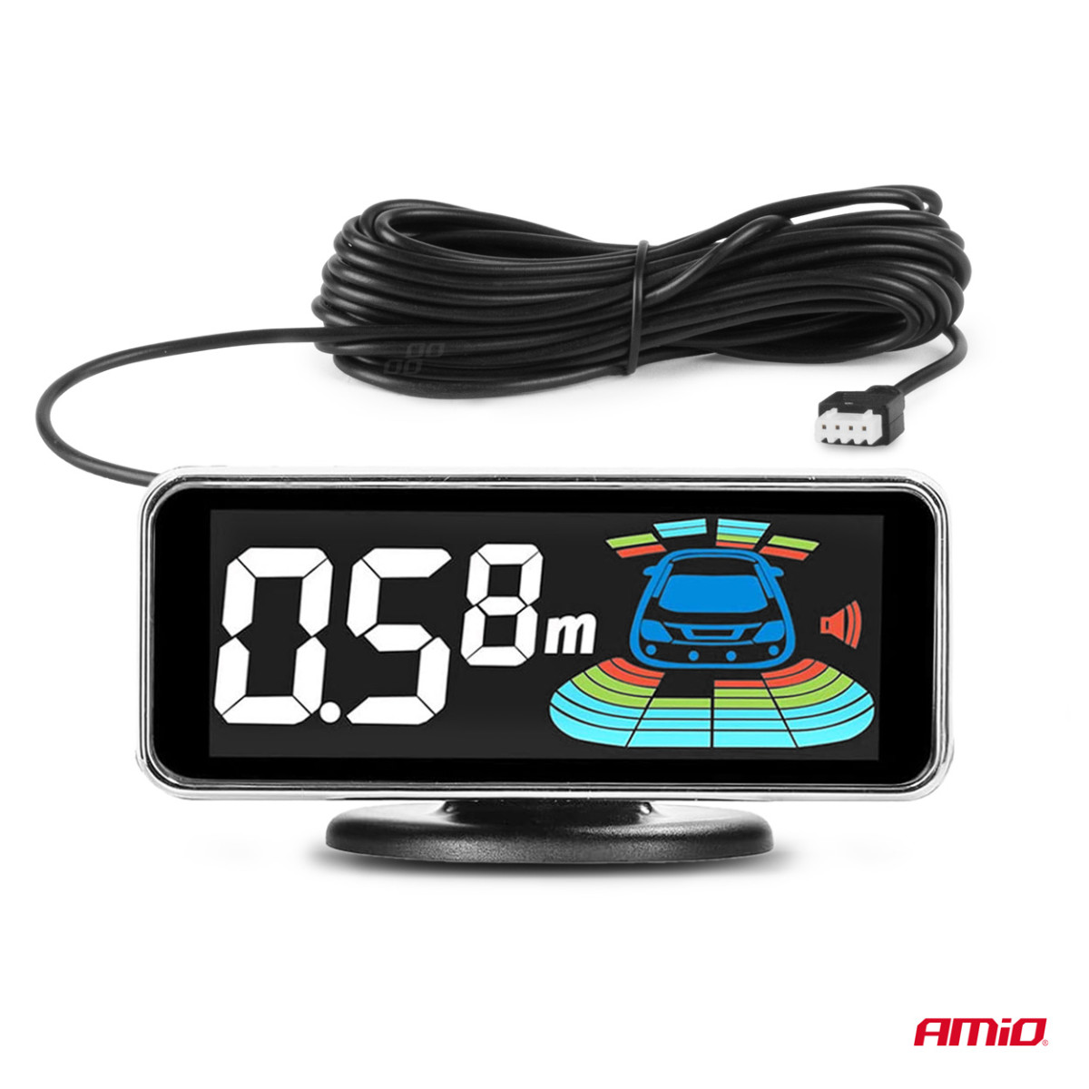 Einparkhilfe LED-GRAF 3D, 8 weiße Sensoren 21,5 mm AMIO-03194