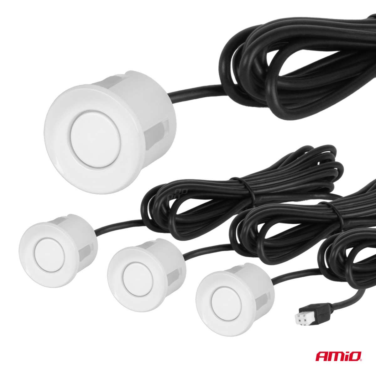 Einparkhilfe LED-GRAF, 4 weiße Sensoren 22 mm AMIO-01563