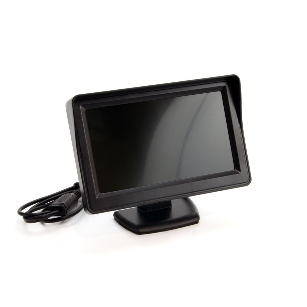 Einparkhilfesystem TFT01 4,3" mit HD-307-IR-Kamera, 4 Silbersensoren 22 mm