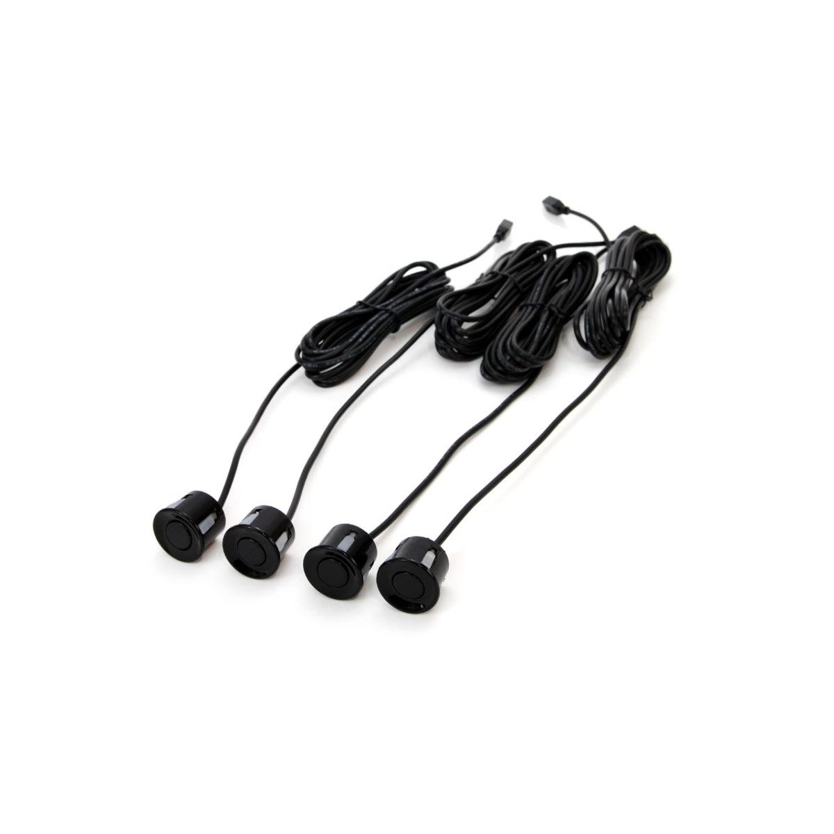 Einparkhilfesystem TFT02 4,3" mit HD-315-LED-Kamera, 4 schwarzen Sensoren