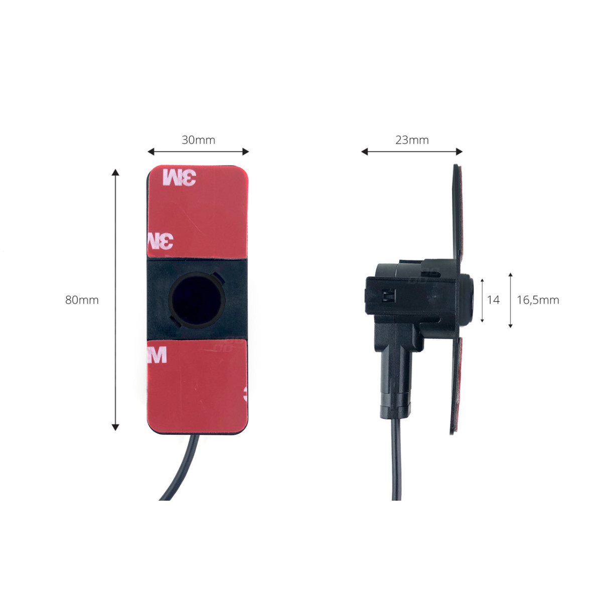 Einparkhilfesystem TFT02 4,3" mit HD-501-IR-Kamera, 4 schwarzen Sensoren, für Lkw