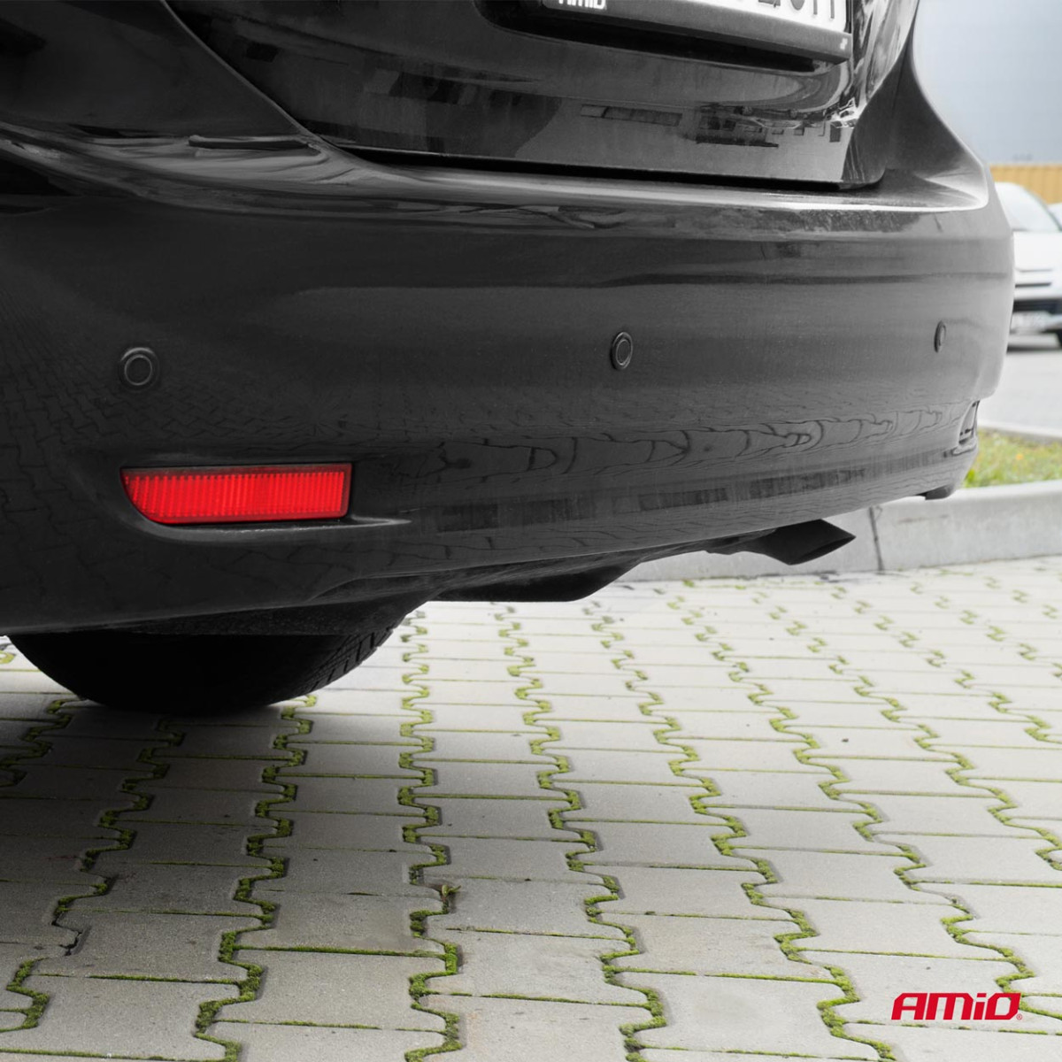 Einparkhilfe-LED-System, 4 schwarze Sensoren GOLD 18 mm AMIO-01577