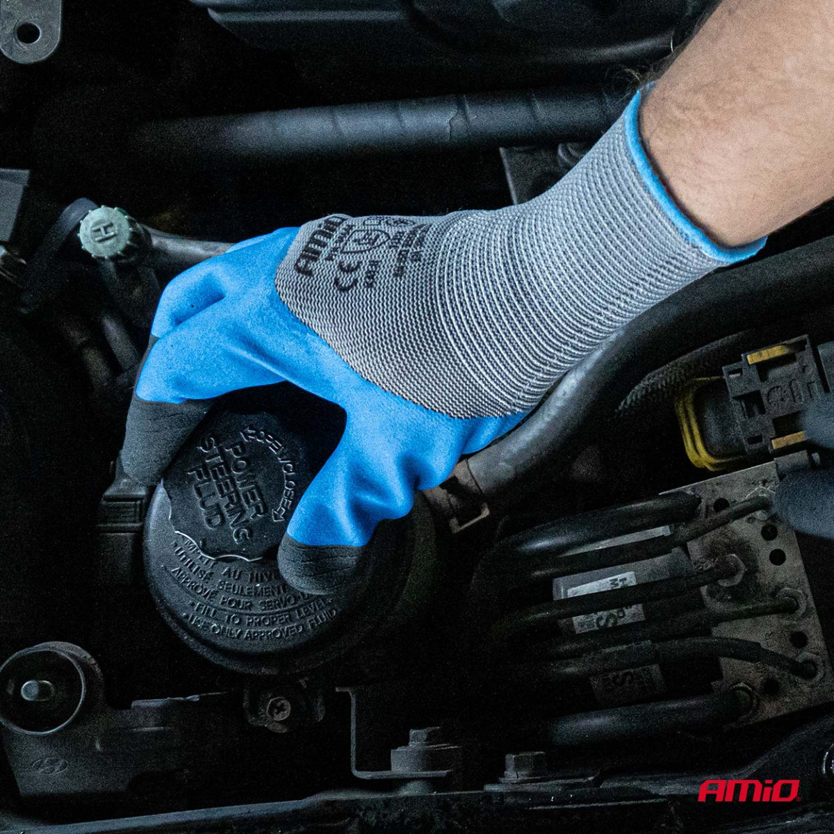 PE-Latex-Arbeitshandschuhe mit 3/4-Schaumbeschichtung, Größe 10, 4 Stück (2 Paar), 3131X