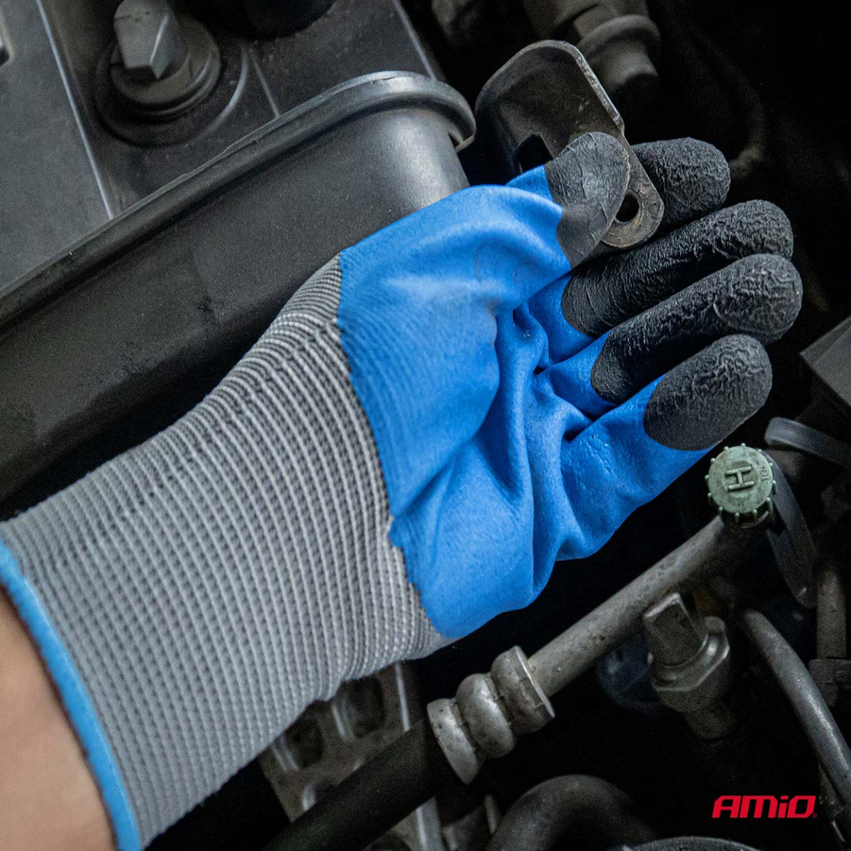 PE-Latex-Arbeitshandschuhe mit 3/4-Schaumbeschichtung, Größe 11, 4 Stück (2 Paar), 3131X