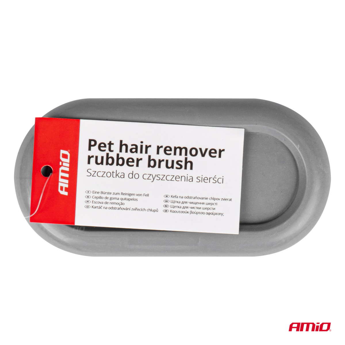 Gummibürste zur Entfernung von Tierhaaren AMIO-04020
