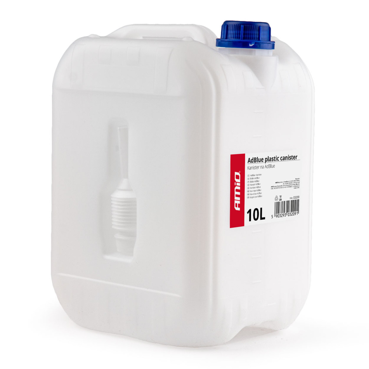 Kunststoffkanister für Wasser, AdBlue 10 L AMIO-03209
