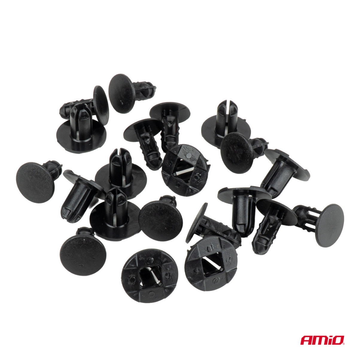 Kunststoffnieten-Set, 20 Stück, AMIO-05027
