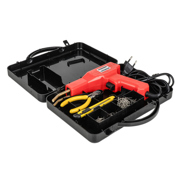 Kunststoffschweißset mit Klammern, 200-teilig. AMIO-04745