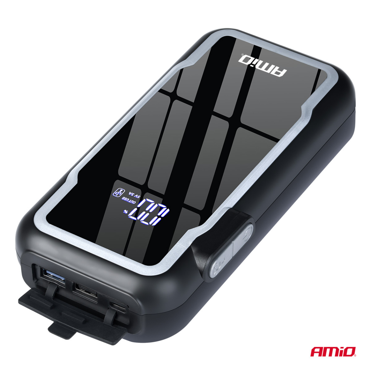 3-in-1 Auto-Starthilfe/LED/Powerbank 12V 12Ah 1600A AMIO-04678