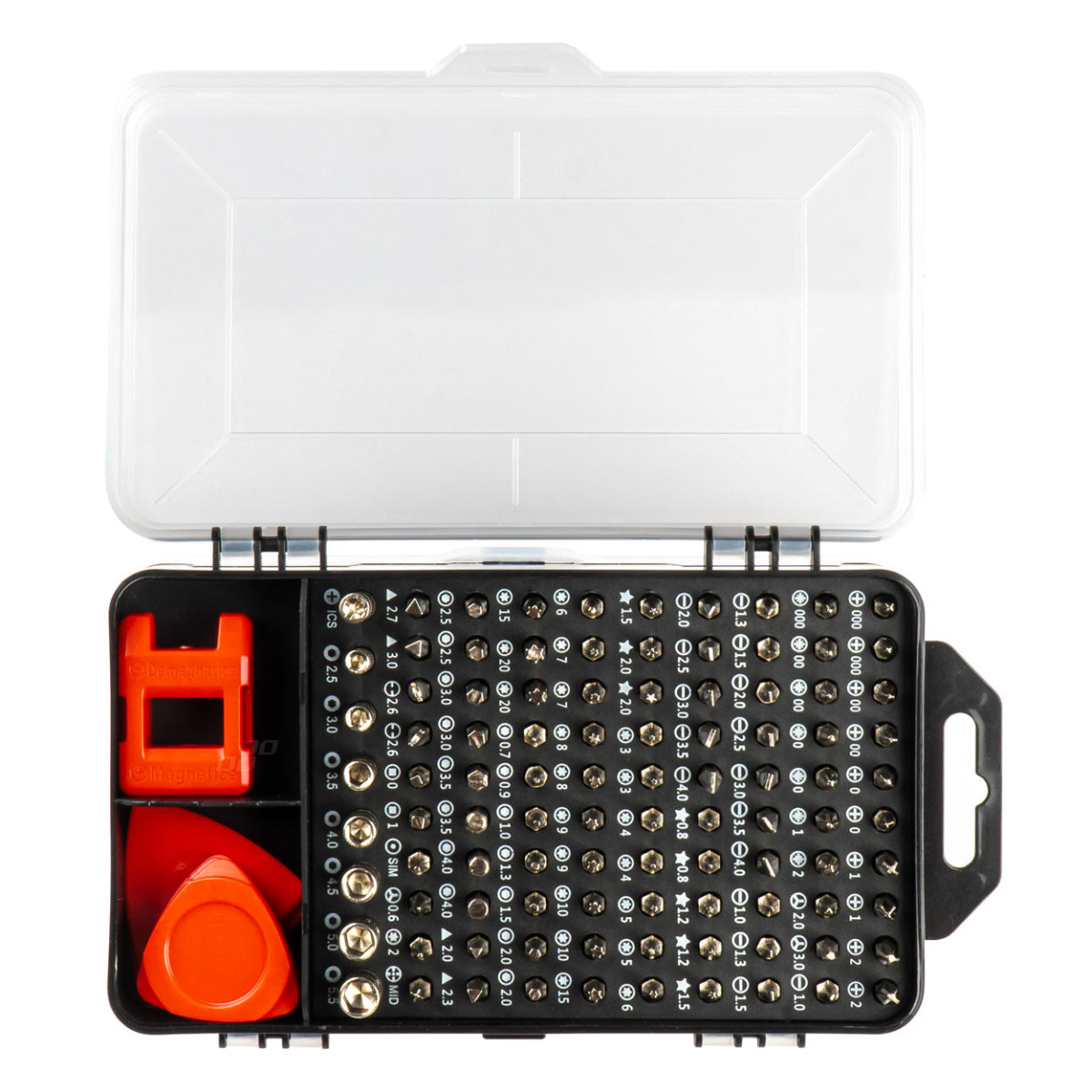 Präzisionsschraubendreher- und Bit-Set, 115-teilig, AMIO-03135