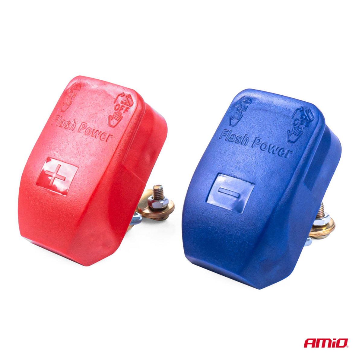 Schnellkupplungs-Batterieklemmen 12 V, max. 30 A AMIO-03020