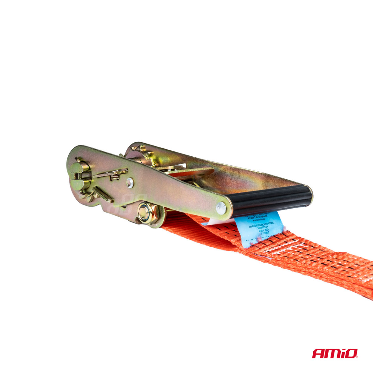 Ladungssicherungsgurt mit Spanner 5000 kg, 10 m x 50 mm, AMIO-03300