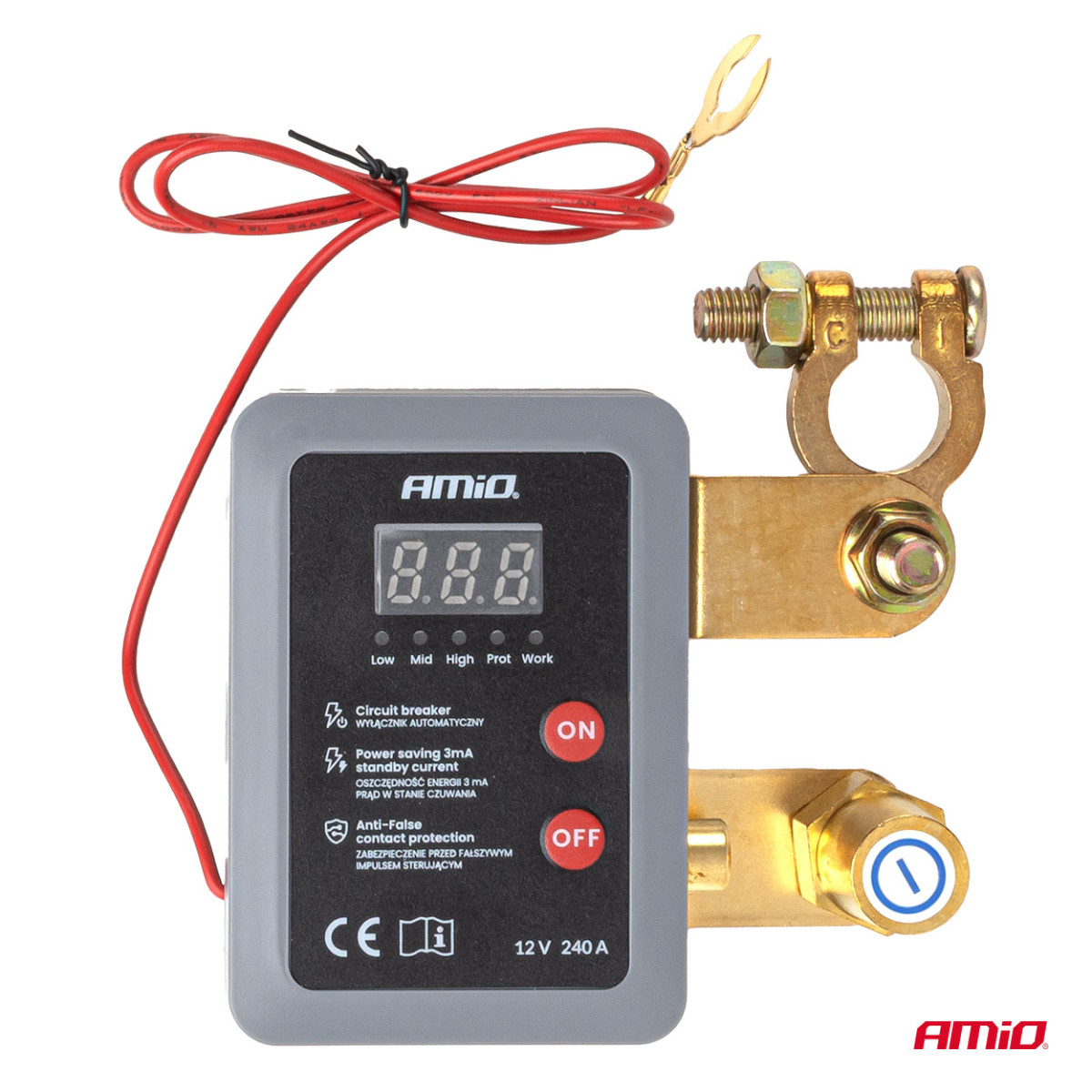 Fernbatterietrennschalter 12V 240A (BATT) AMIO-04832
