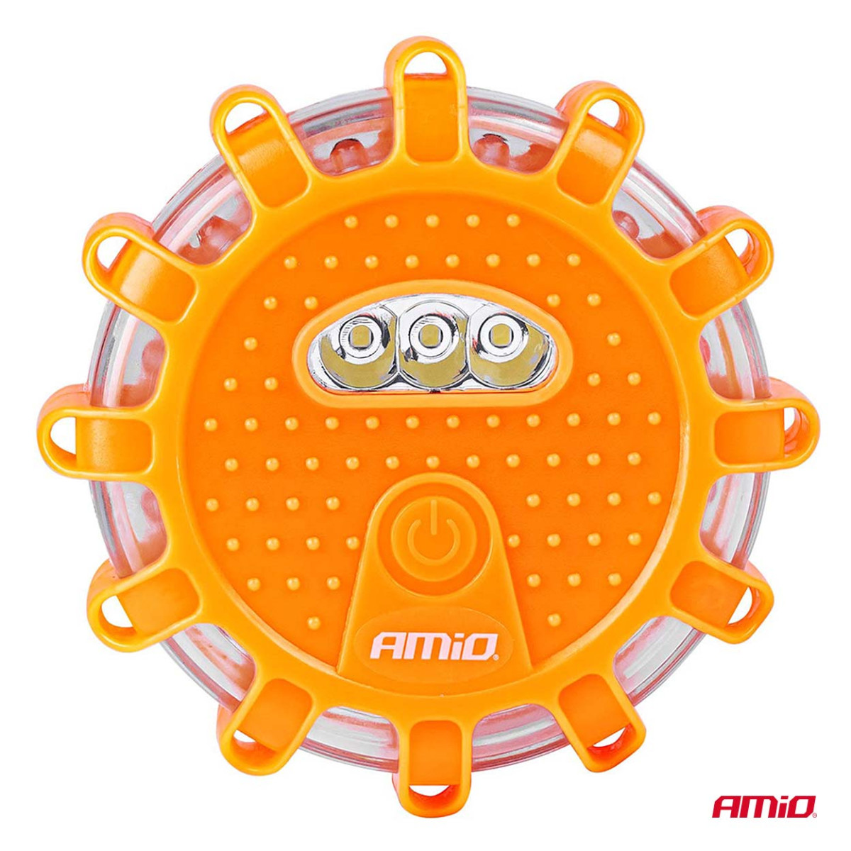 Tragbare LED-Warnleuchte mit Spotlichtfunktion, 3xAAA, IP65, 12SMD + 3SMD