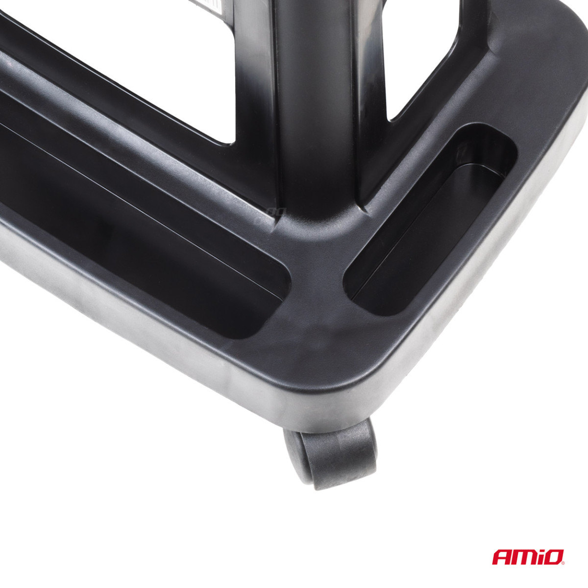 Werkstattstuhl auf Rollen mit Werkzeugaufbewahrungsbox, 150 kg, AMIO-04269